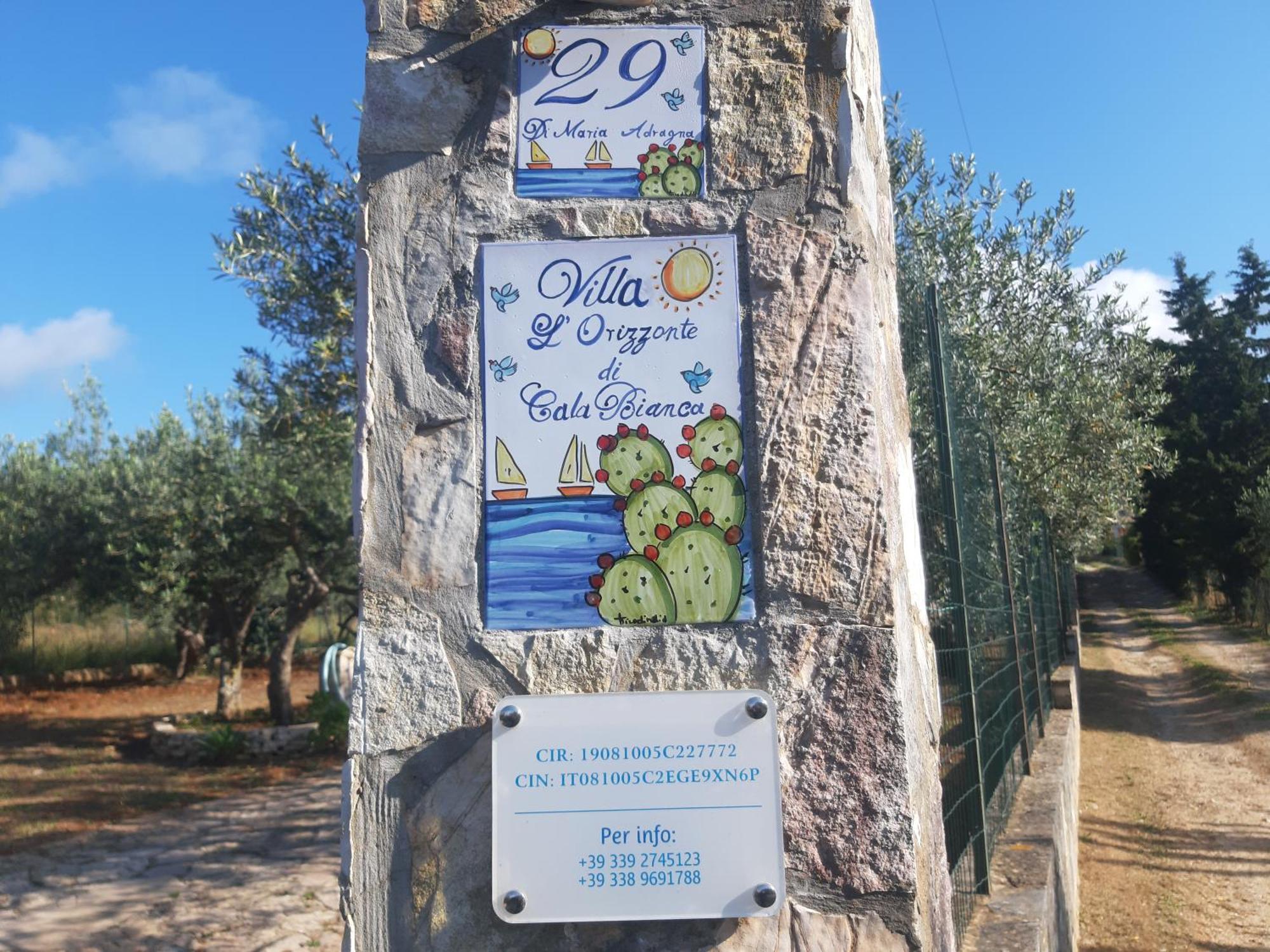 Villa L'Orizzonte Di Calabianca Castellammare del Golfo Luaran gambar